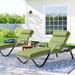 Wade Logan® Castelli 82" Long Reclining Chaise Lounge Set w/ Sunbrella Cushions | 33 H x 29 W x 82 D in | Outdoor Furniture | Wayfair