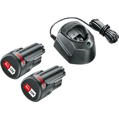 Bosch - Akku Starter Set 12V (2 Akku,12 Volt System, Ladegerät)
