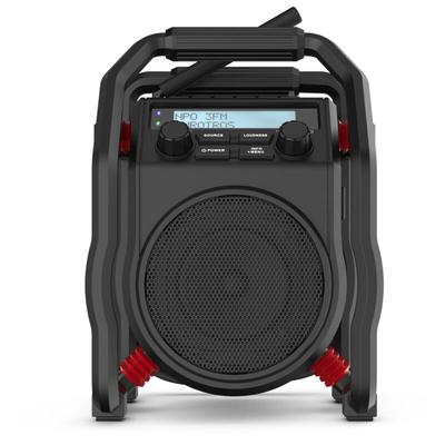 Baustellenradio UBOX400R mit Netzbetrieb oder 9x aa Akku-Batterien - Perfectpro Image