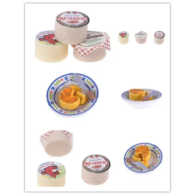Mini fromages miniatures pour enfants simulation de maison de courses décoration de cuisine et de
