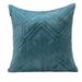 Parkland Collection Reta Transitional Quilted Teal/Green Throw Pillow