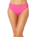 Plus Size Women's High Cut Cheeky Swim Brief by Swimsuits For All in Coral Pink (Size 12)