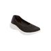 Extra Wide Width Women's CV Sport Laney Slip On Sneaker by Comfortview in Black (Size 12 WW)