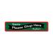 Lizton Sign Shop, Inc Santa Please Stop Here Banner Custom Aluminum Sign Metal | 6 H x 24 W x 0.06 D in | Wayfair 30-A624