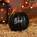 Personalization Mall Seasonally Script Personalized Pumpkins Resin in Black | 6.5 H x 5.5 W x 5.5 D in | Wayfair 27462-SB