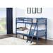 Harriet Bee Homestead Twin/Twin Bunk Bed In Dark Blue Finish in Blue/Brown/Green | 60 H x 43 W x 82 D in | Wayfair 2406563B22BE4504B9DD63A6920A0D17