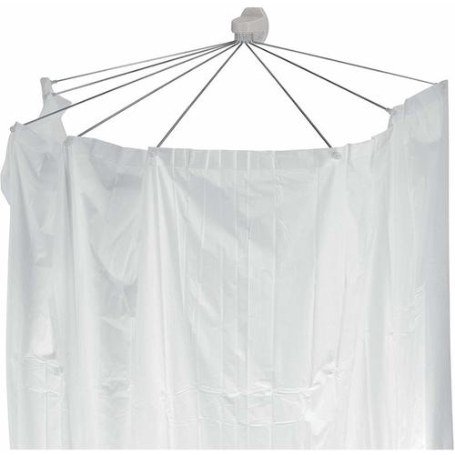 Duschspinne Duschfaltschirm Ombrella weiß Duschvorhang - Spirella