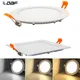 Spot Lumineux LED Encastrable au Plafond Ultra Fin Rond ou Carré Luminaire Décoratif d'Nik