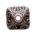 Paisley Square Antique Silver-Plated Bead Cap Fits mm Beads 10x4mm Sold per pkg of 20pcs per pack