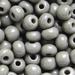 UnCommon Artistry Czech Seed Beads 6/0 Grey Opaque (1 ounce)