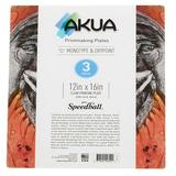 Akua Printmaking Plates - 12 x 16 Pkg of 3