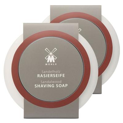 Mühle Rasierseife Sandelholz in Porzellanschale Doppelpack (2er Set) 130 g Herren Image