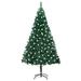 vidaXL Artificial Christmas Tree with LEDs&Thick Branches Green 47.2"