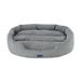 Missy Water Resistant Round Dog Bed, 27.5" L X 33.5" W X 8" H, Gray, Medium
