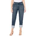 Plus Size Women's Shimmer Cuff Jean by Catherines in Naples Wash (Size 18 W)