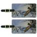 Fox Tail End of the Storm Luggage ID Tags Suitcase Carry-On Cards - Set of 2