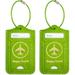 Travel Luggage Tags - Suitcase Label Baggage Case Handbag Tags with Stainless Steel Ring Lock