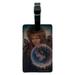 Labyrinth Crystal Ball Goblin King Jareth David Bowie Rectangle Leather Luggage Card Suitcase Carry-On ID Tag