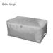 Storage Bag Quilt Organizer Zipper Bag Pillow Clothes Oxford Cloth Waterproof Pouch, Grey, Extra Large