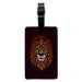 Graphics and More Lion Religious King Crown Bible Christian Rectangle Leather Luggage Card Suitcase Carry-On ID Tag