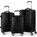 Costway 3PCS Luggage Set Travel Trolley Suitcase W/TSA Lock Weighting Function Black