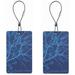 Lewis N. Clark Travel Green 2-Pack Luggage Tags, Blue, One Size