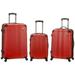 Rockland F190-RED Luggage Set - Red 3 Pieces