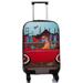 BiggDesign Handside Carry-on Spinner Luggage Rolling Ride-on Travel Trolley Functional Suitcase %100 ABS Raw Material Colorful Girl Printed 360Â° Swivel Casters, Lock System 18''