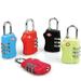 TSA Approved 3 Combination Travel Suitcase Luggage Combination Padlock Assorted Any Colour.