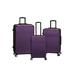Rockland Luggage Pista 3 Piece Hardside ABS Non-Expandable Luggage Set, F239