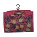 Hanging Cosmetic Organizer Bag - Roll up for Storage and Travel (Pink Paisley)