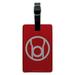 Green Lantern Blackest Night Red Lantern Logo Rectangle Leather Luggage Card Suitcase Carry-On ID Tag