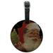 Christmas Holiday Believe in the Magic Round Leather Luggage Card Suitcase Carry-On ID Tag
