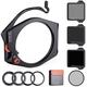 K&F Concept Square ND8 ND64 ND1000, 100mm Filter Holder with Round CPL Kit, Adapter Rings 67mm 72mm 77mm 82mm (X-PRO Series)