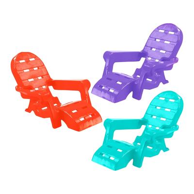 American Plastic Toys Kid's Beach Chair Assortment 6-Pack