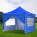 GDY 10Ft Outdoor Canopy Pop-Up Party Tent Steel Material With 4 Curtains ( 2 Windows and 1 doors)