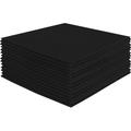 FabricLA Acrylic Felt Fabric - Pre Cut | 10 X 10 Inches | DIY Craft Hobby Costume Decoration | Black - 24 Pieces