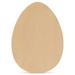 12 Sturdy Wooden Egg Cutout 12 x 9 in Smooth Unfinished Wood Egg Easter Wooden Cutouts Large Wooden Eggs for Crafts by Woodpeckers