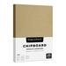 Brown Kraft Chipboard â€“ Medium Weight 30 Point (0.03 inch) Cardboard | Thick and Sturdy Great for Arts and Crafts Packaging Scrapbooking Notepad Backing | 25 per Pack | 8 x 10