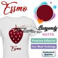 ESSMO Burgundy Matte Solid Heat Transfer Vinyl HTV Sheet T-Shirt 20 Wide Iron On Heat Press DP36 20 x84
