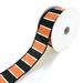 Frida Stripes Wired Ribbon Orange/Black 1-1/2-Inch 10-Yard