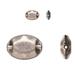 Pewter Beads Burnished Silver Plated Hammer-Tone Oval 8x12mm Oval Plate 10pcs/pack (3-Pack Value Bundle) SAVE $2