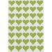 Royal Green 19mm (1.9cm) Olive Green Heart Stickers Sheets for Arts and Crafts Envelope Seals for Invitations and Party Favors 3/4 inch - 1000 Pack