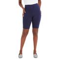 Plus Size Women's Everyday Stretch Cotton Bike Short by Jessica London in Navy (Size 38/40)