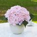 Primrue Hydrangea Floral Arrangement in Pot Faux Silk in Pink/Indigo | 11 H x 11 W x 11 D in | Wayfair B631C7B6477D4DB5B914EA57827CB041