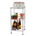 SamyoHome 12 L x 12 W x 24 H Wire Shelving Heavy Duty 3-Tier Storage Rack Shelf