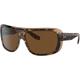 Ray-Ban Blair RB2196 Sunglasses Polarized Brown Lenses Havana On Transparent Brown 64 RB2196-129257-64