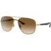 Ray-Ban RB3683 Sunglasses Clear Gradient Brown Lenses Arista 56 RB3683-001-51-56