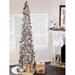 The Holiday Aisle® 59.05" H Slender Silver Pine Christmas Tree, Metal in Green | 13.58 W in | Wayfair 5DDF5AE113504899950A815B853880CD