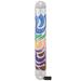 Matashi Hand Painted Multi Color Enamel 6'' Mezuzah Embellished w/ Hebrew Shin Home Door Wall Decor Housewarming Present Gift